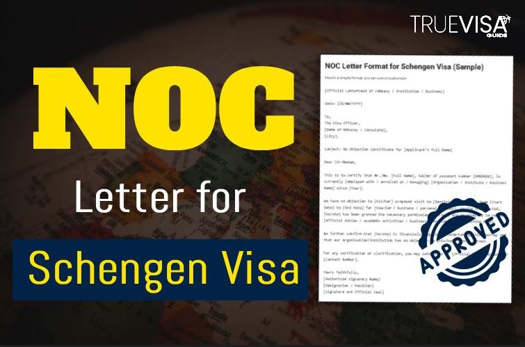 No Objection Letter for Schengen Visa from India