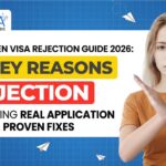 Image showing Schengen visa rejection guide 2026 with 12 key reasons, application risks, and proven fixes for visa approval